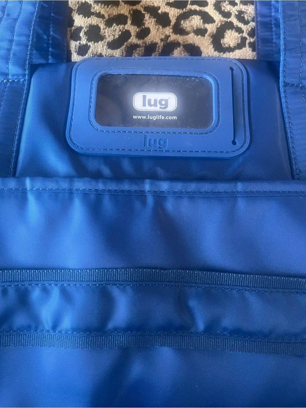 Lug Puddle Jumper Blue Quilted Nylon Travel Tote Carry-On Weekender Bag NWOT